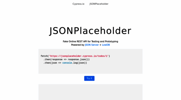 jsonplaceholder.cypress.io