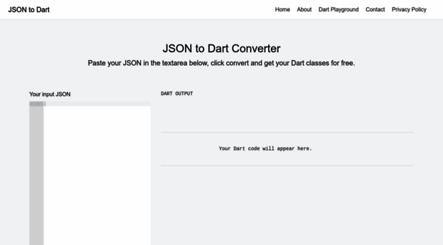 jsontodart.com