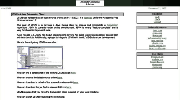 jsvn.alternatecomputing.com