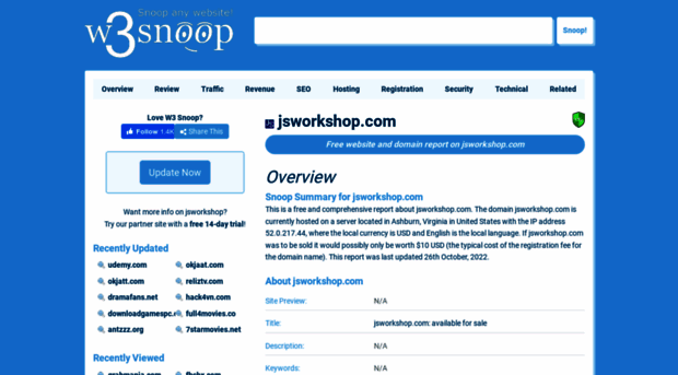 jsworkshop.com.w3snoop.com