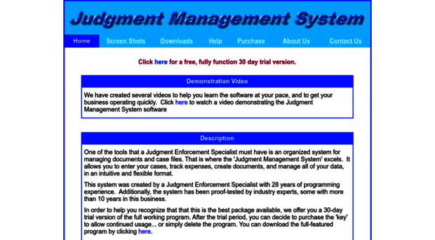 judgmentmanagementsystem.info