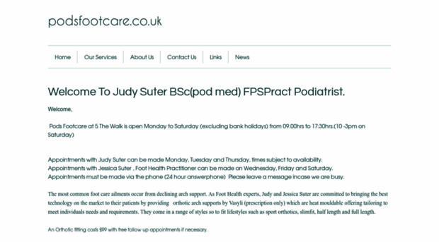 judysuterchiropodist.co.uk