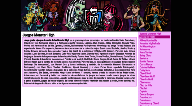 juegos.munecasmonsterhigh.com