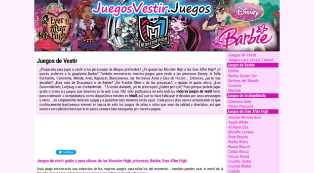 juegosvestir.juegos