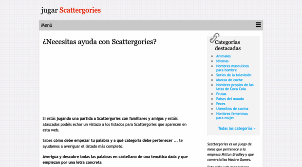 jugarscattergories.com