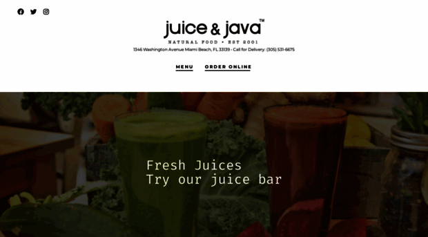 juiceandjavasouthbeach.com