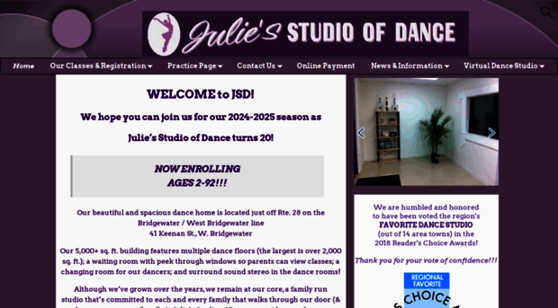 juliesstudioofdance.com