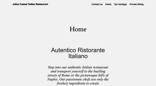 juliuscaesarrestaurant.co.uk