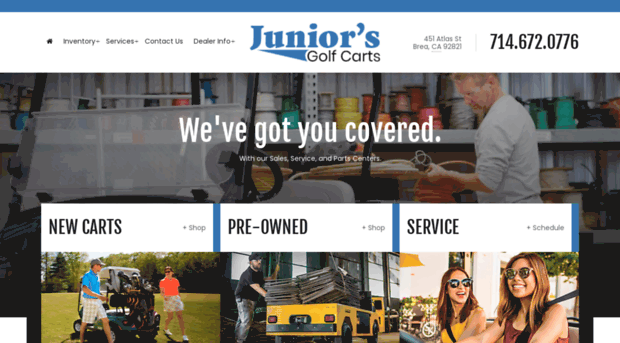 juniorsgolfcarts.com