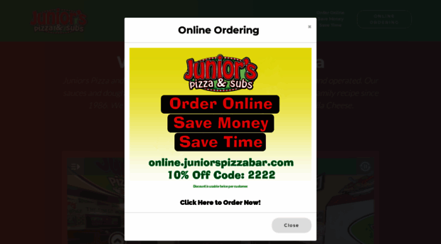 juniorspizzabar.com