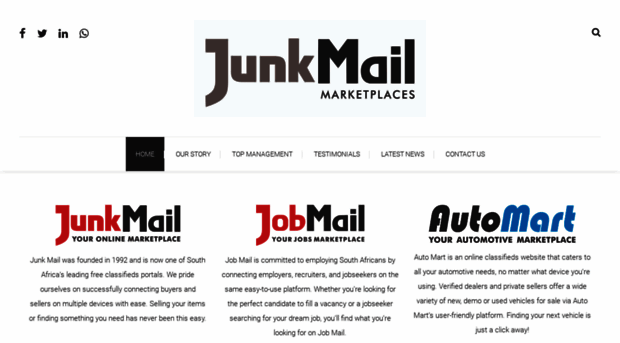 junkmailmarketplaces.co.za