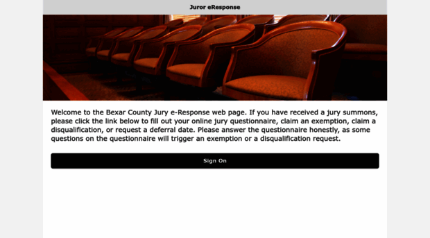 jury.bexar.org - eResponse - Log In - Jury Bexar