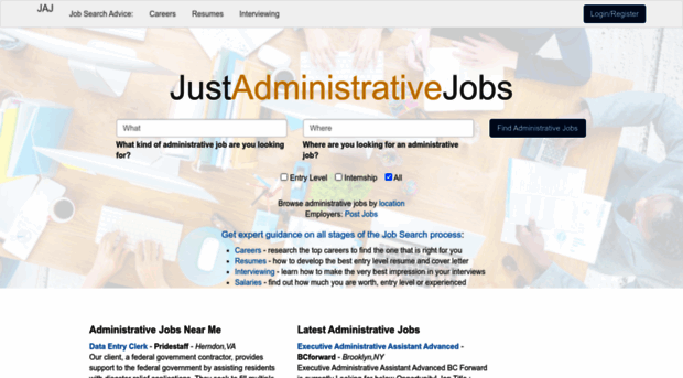 justadministrativejobs.com