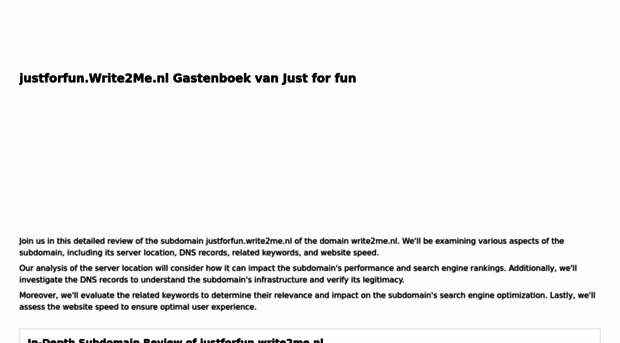 justforfun.write2me.nl.dedicatedornot.com