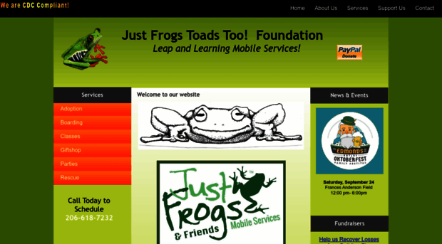 justfrogsfoundation.org