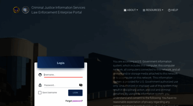 justiceconnect.cjis.gov - Criminal Justice Information S... - Justice ...