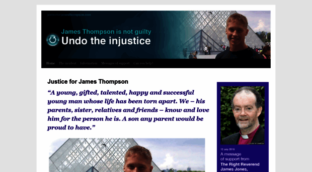 justiceforjamesthompson.com