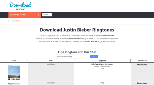 justinbieber.download-ringtone.com