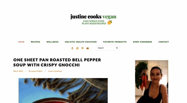 justinecooksvegan.com