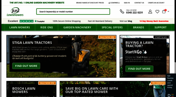 justlawnmowers.co.uk