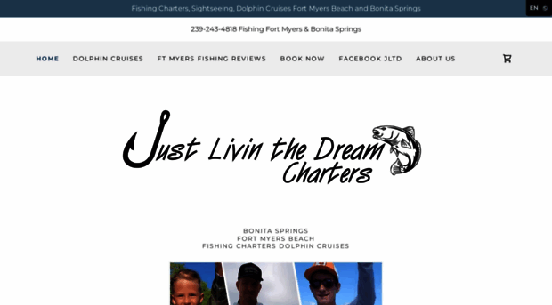 justlivinthedreamcharters.com