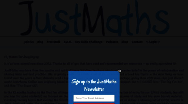 justmaths.co.uk