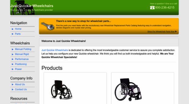 justquickiewheelchairs.com