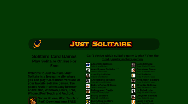 justsolitaire.com