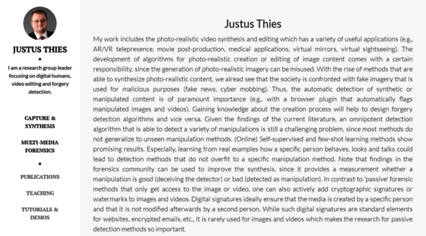 justusthies.github.io