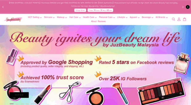 juzbeauty.com