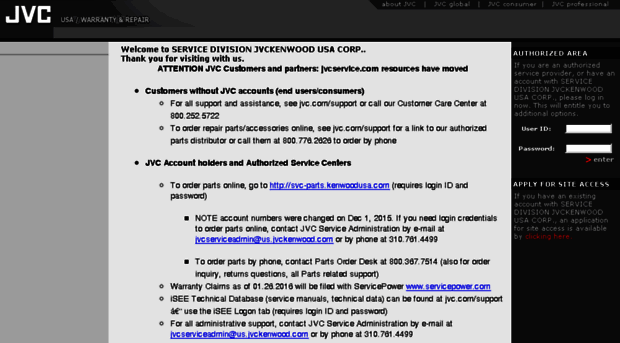 jvcservice.com