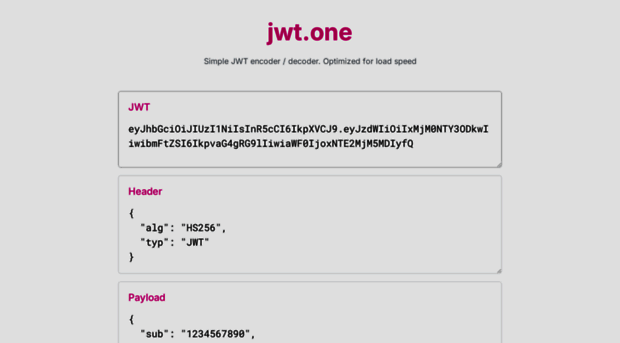 jwt.one