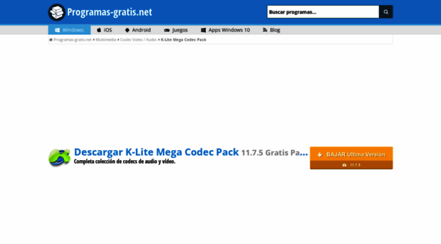 k-lite-mega-codec-pack.programas-gratis.net