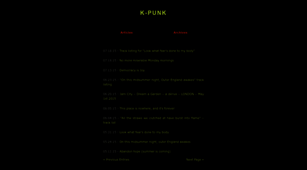 k-punk.org
