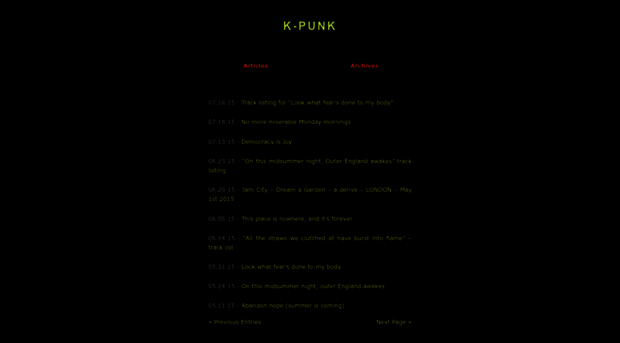 k-punk.org