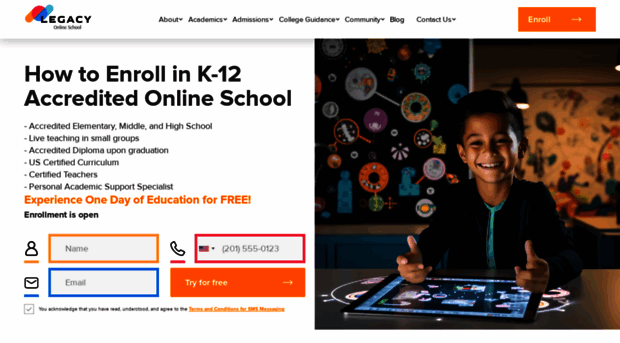 k12online6enrollment.com