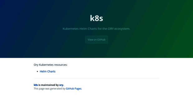 k8s.ory.sh