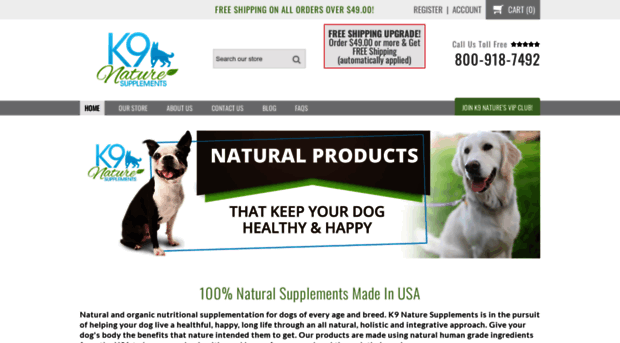 k9naturesupplements.com