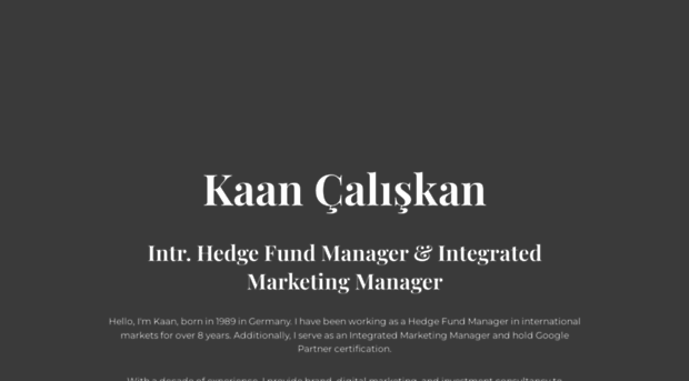 kaancaliskan.com