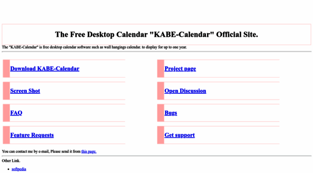 kabe-calendar.sourceforge.net