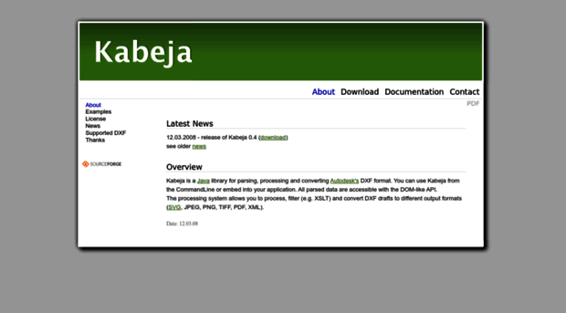 kabeja.sourceforge.net