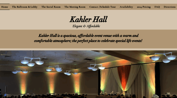 kahlerhall.org