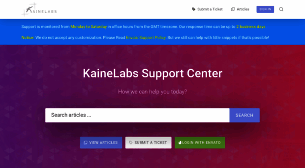 kainelabs.ticksy.com