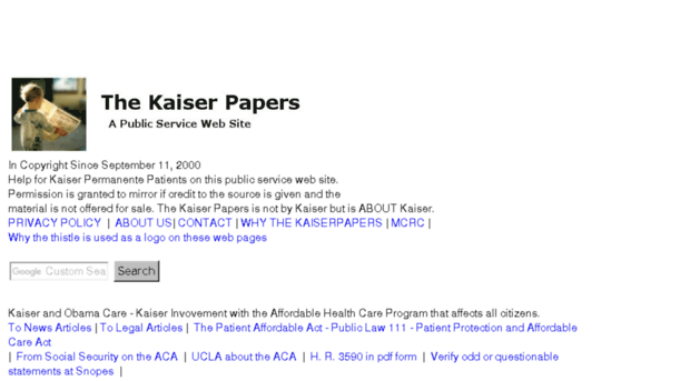 kaiser-obama.kaiserpapers.org