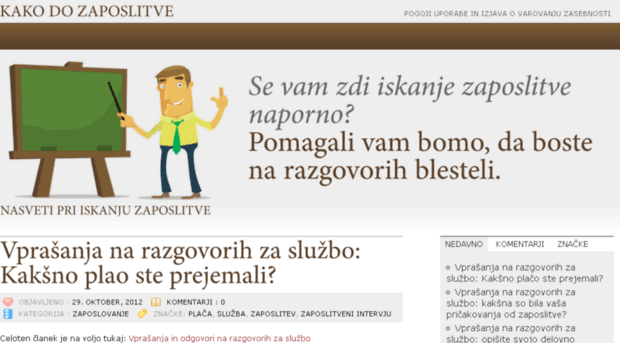 kakodozaposlitve.com