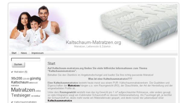 kaltschaum-matratzen.org