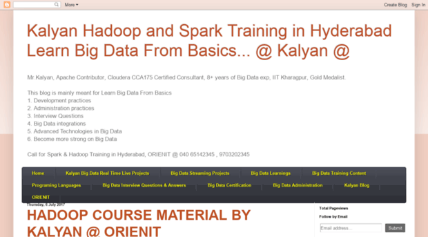 kalyanbigdatatraining.blogspot.in