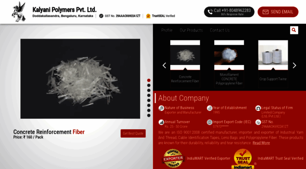 kalyanipolymers.net