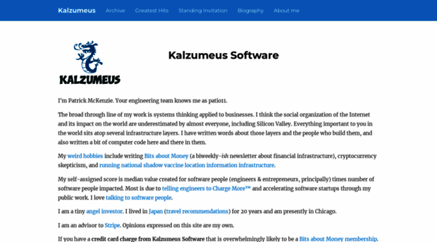 kalzumeus.com