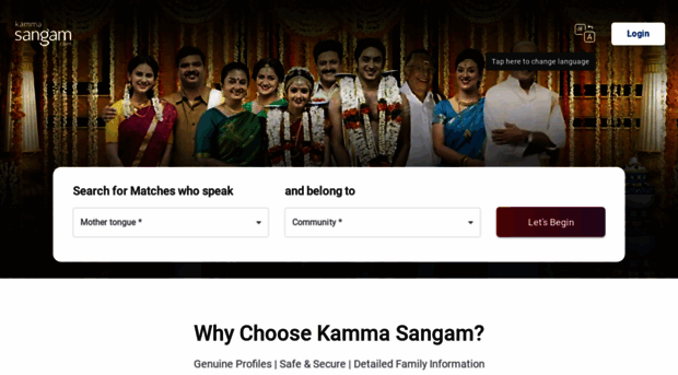 kamma.sangam.com